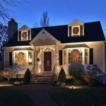 Cape Cod Style House Outdoor Lighting