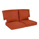 Charlottetown Quarry Red Replacement Outdoor Loveseat Cushion