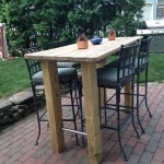 Diy Outdoor Bar Height Table Plans