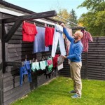 Homemade Outdoor Clothes Drying Rack