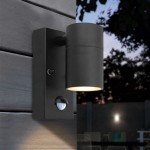 Modern Stainless Steel Pir Motion Sensor Ip44 Outdoor Wall Light