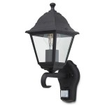 Outdoor Coach Lantern With Pir Sensor Matt Black Instructions