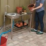 Outdoor Garden Table With Sink