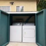 Outdoor Storage Shed For Washer And Dryer
