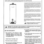 Rheem Quick Recovery Gas Outdoor Water Heater Manual