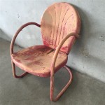 Vintage Outdoor Metal Chair Parts