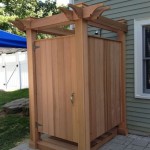 Wooden Outdoor Shower Enclosure Kits