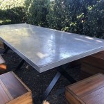 Zinc Table Top Outdoors